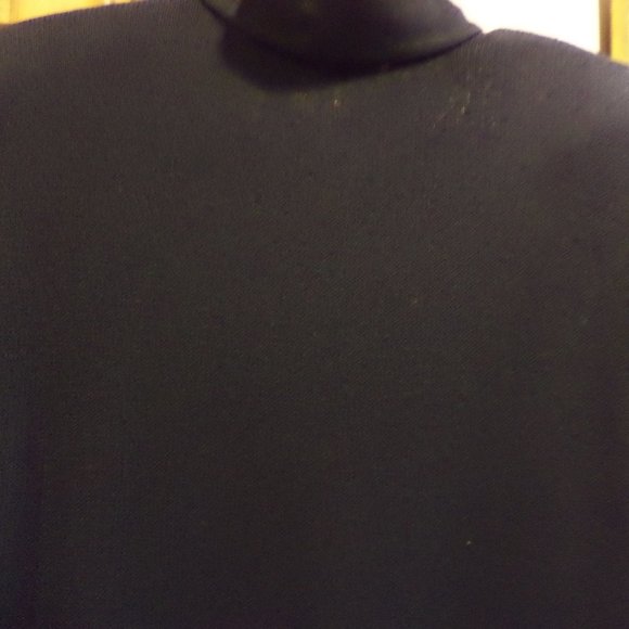 ST. JOHN COLLECTION by Marie Gray Black Knit Dress w/ Gold-Tone Button Closure - Picture 8 of 9